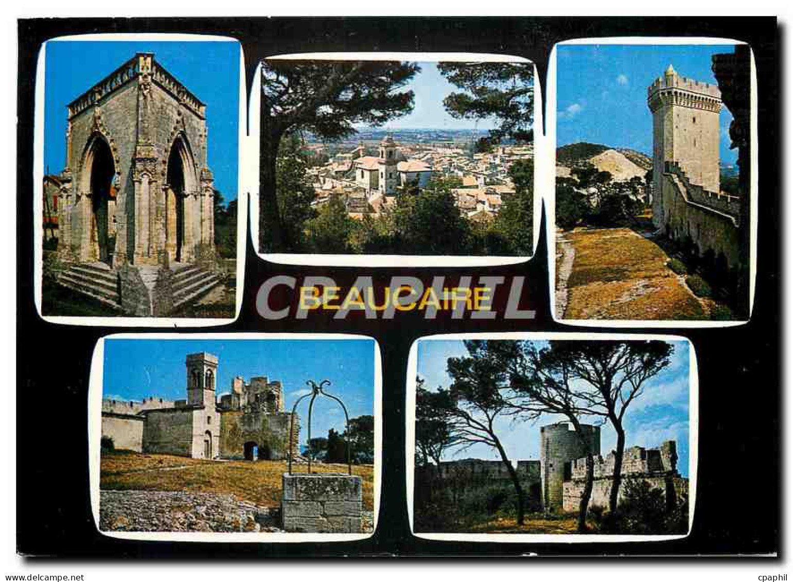 CPM Beaucaire Gard Vues sur la Ville