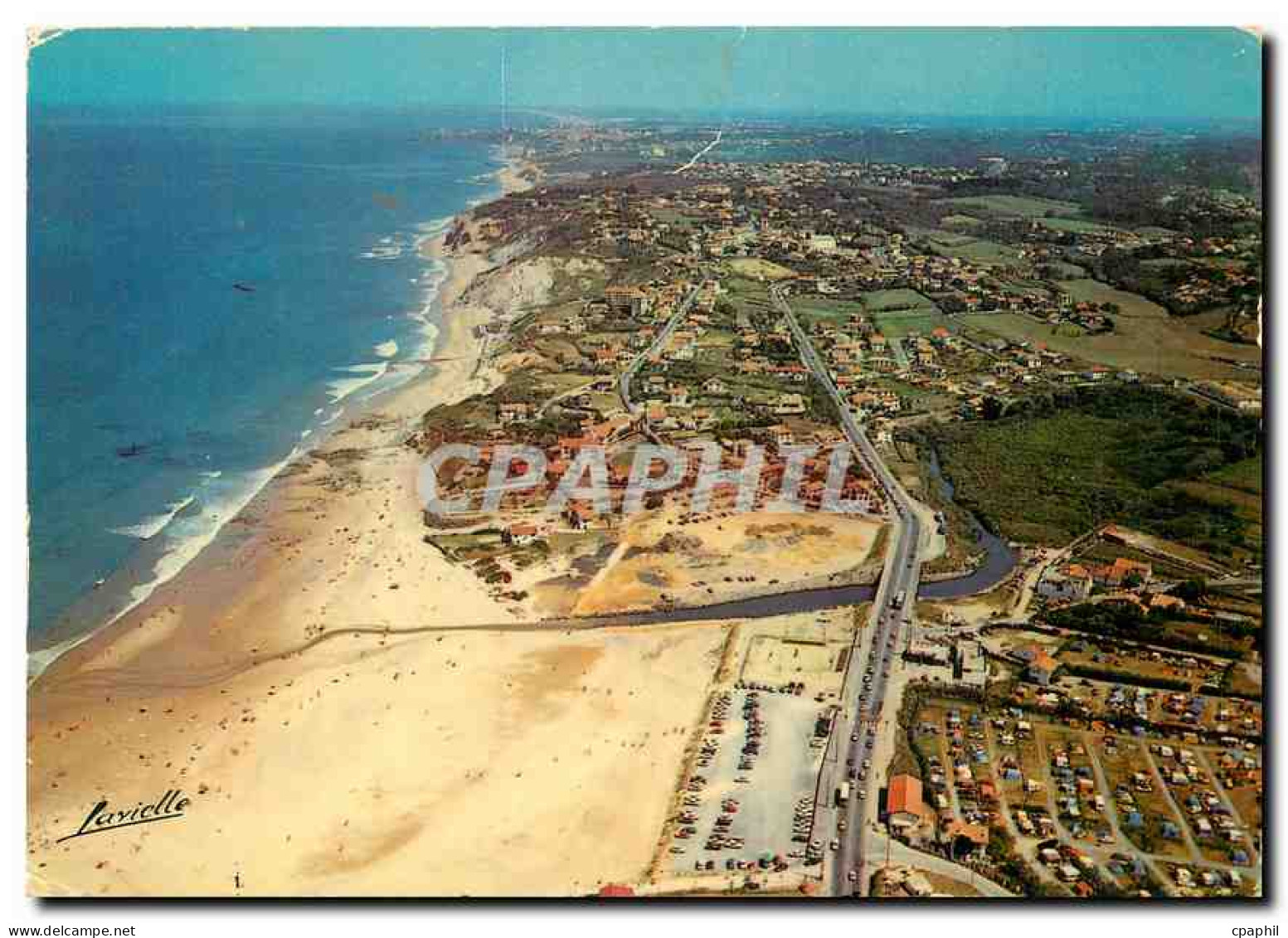 CPM Bidart Vue generale la plage de Louhabia