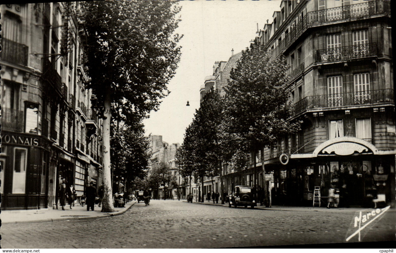 CPM Boulogne Billancourt Bd Jean Jaures angle JB Clement