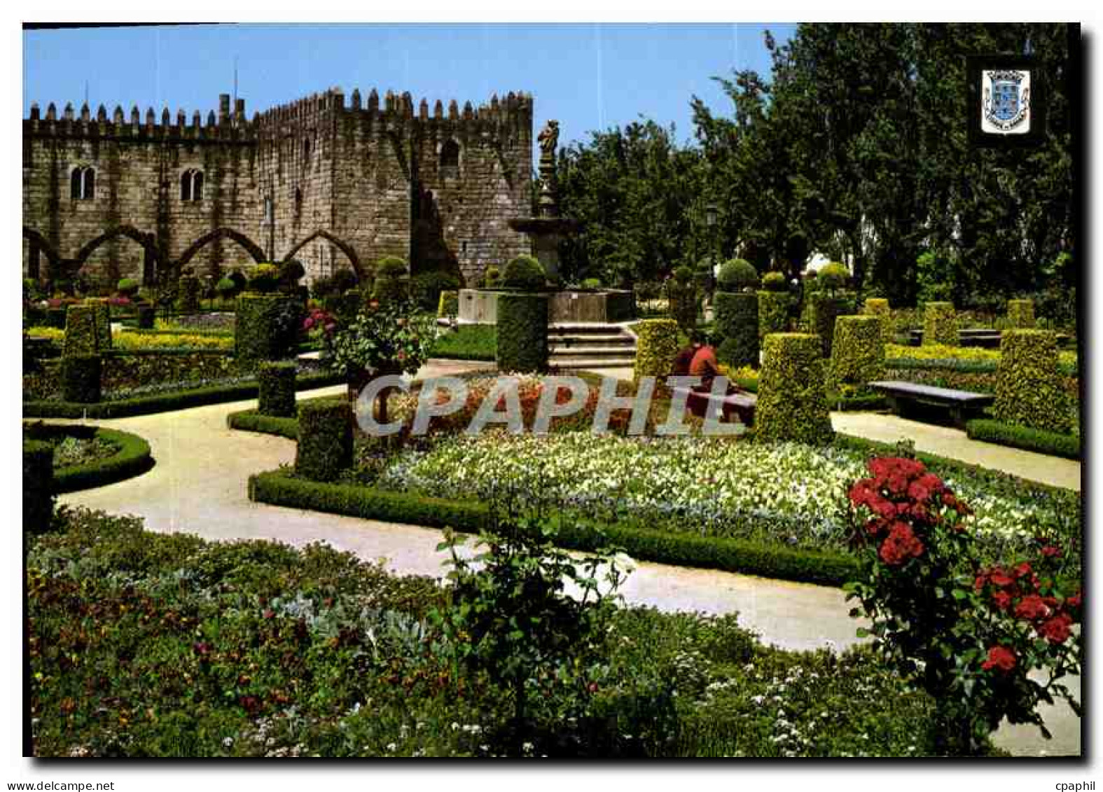 CPM Braga Portugal Jardins de Ste Barbara