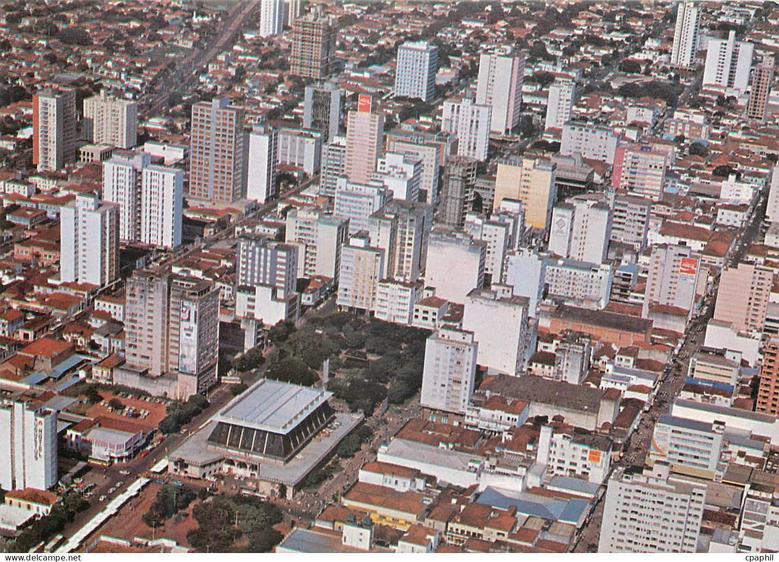CPM Brasil Turistico Sao Jose do rio Prieto Brasil Vista aerea do centro da cidade