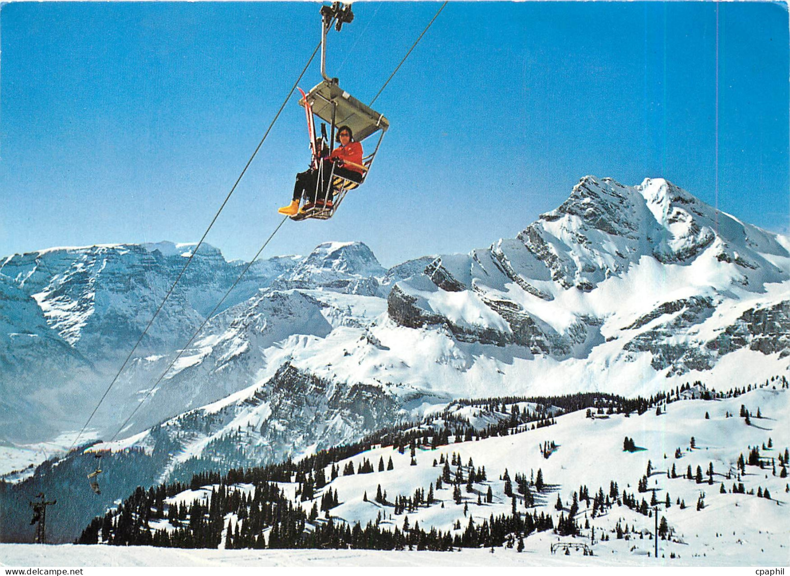 CPM Braunwald Sesselbahn Gumen mit Blick gegen Todi und Ortstock