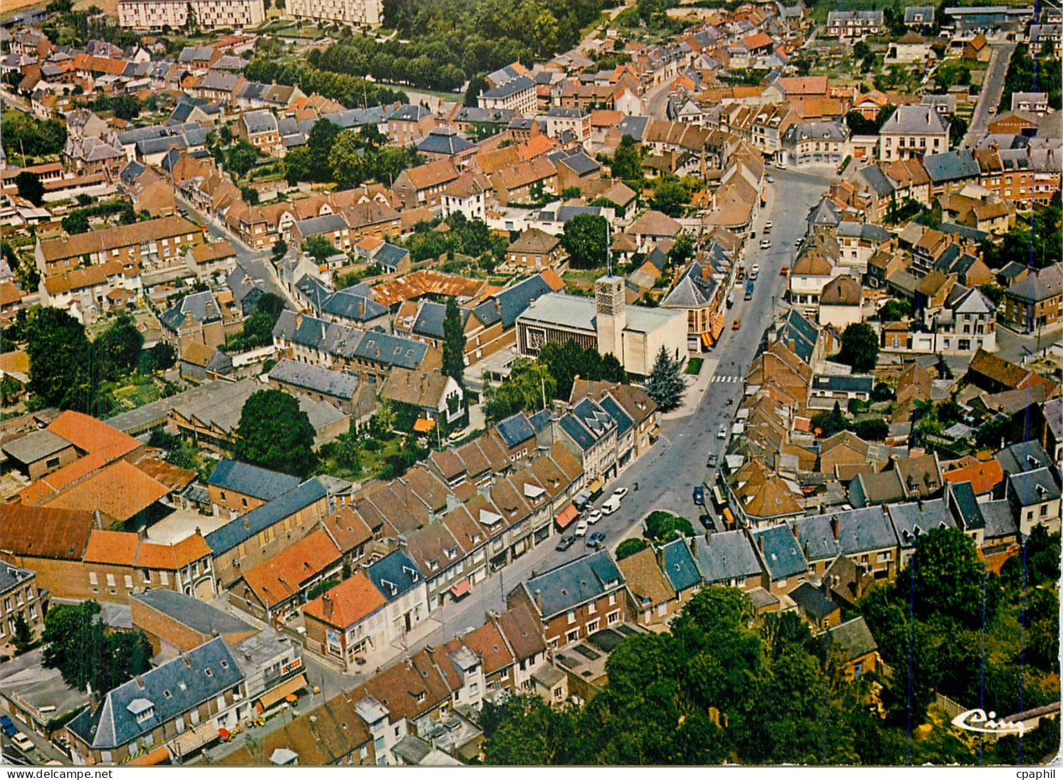 CPM Breteuil (Oise)Vue generale aerienne