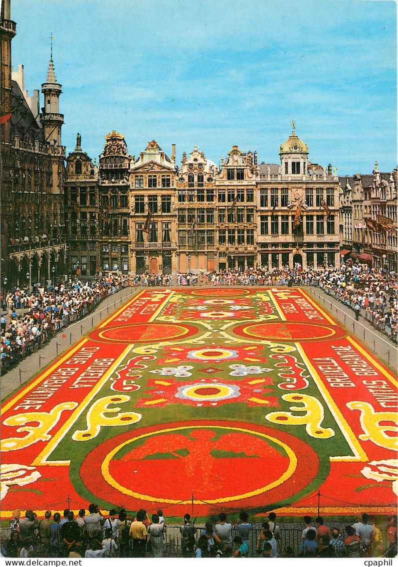 CPM Brussels Grand Place Tapis des fleurs