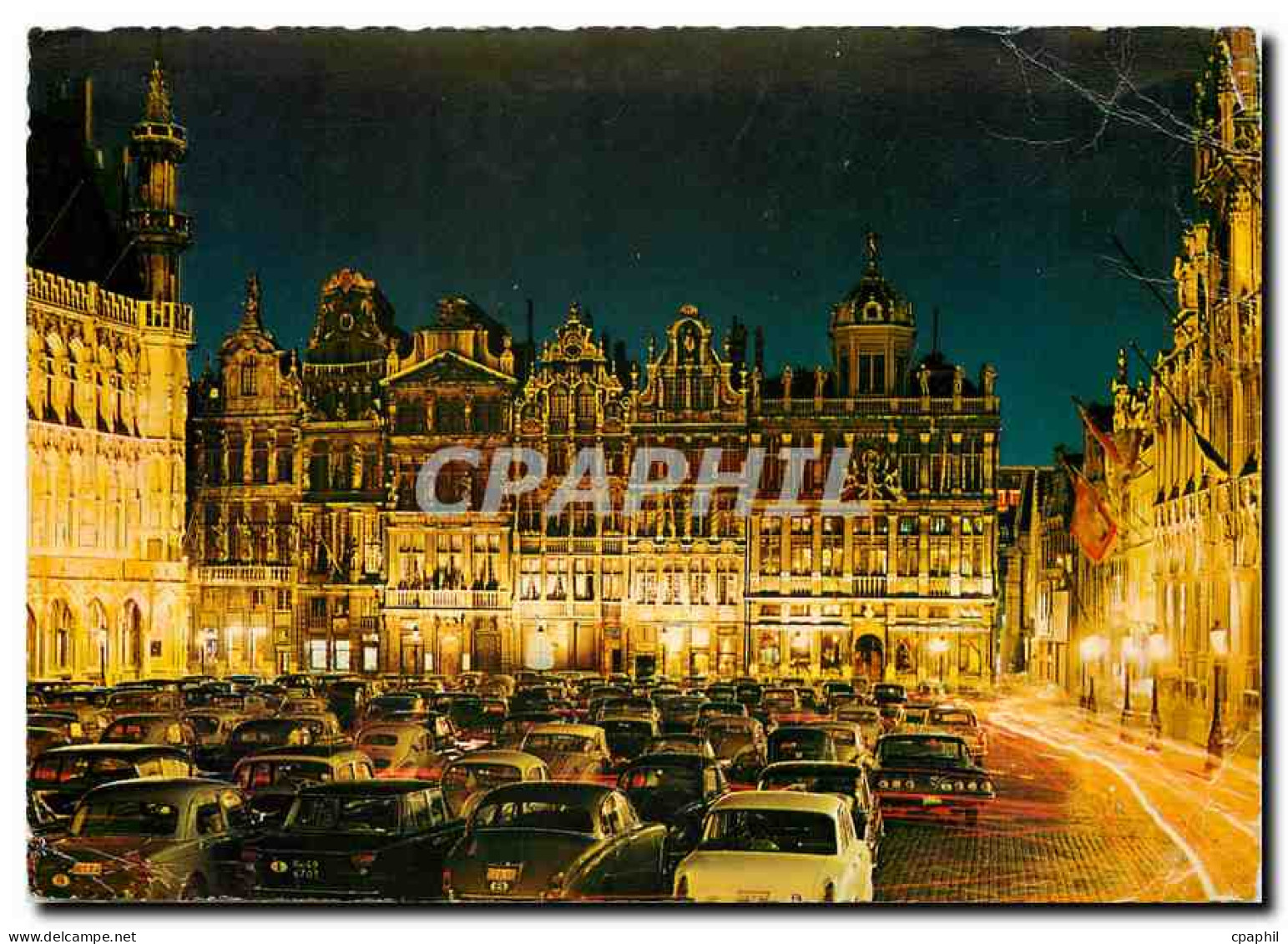 CPM Bruxelles Grand Place la nuit