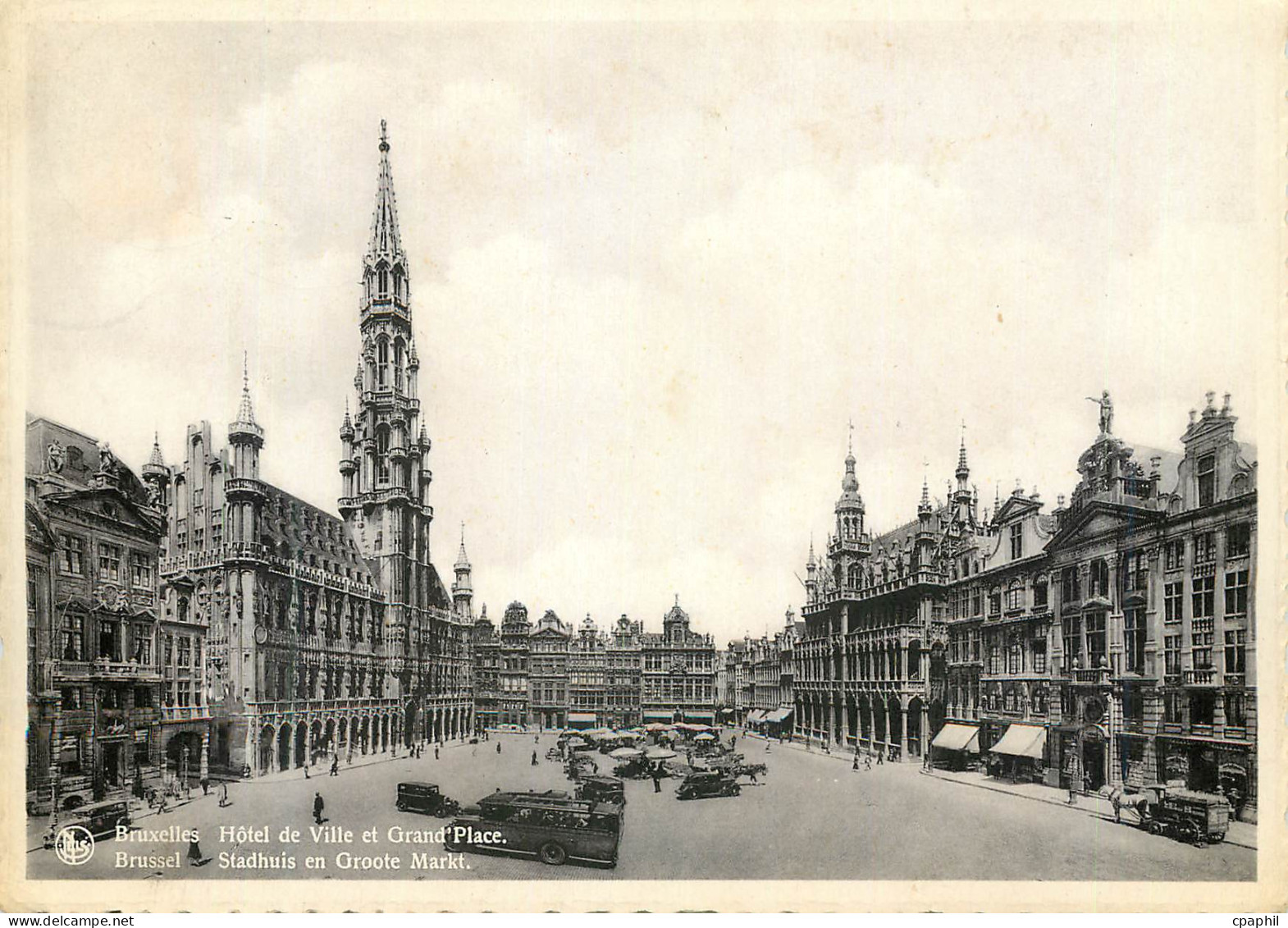 CPM Bruxelles Hotel de Ville et Grand Place