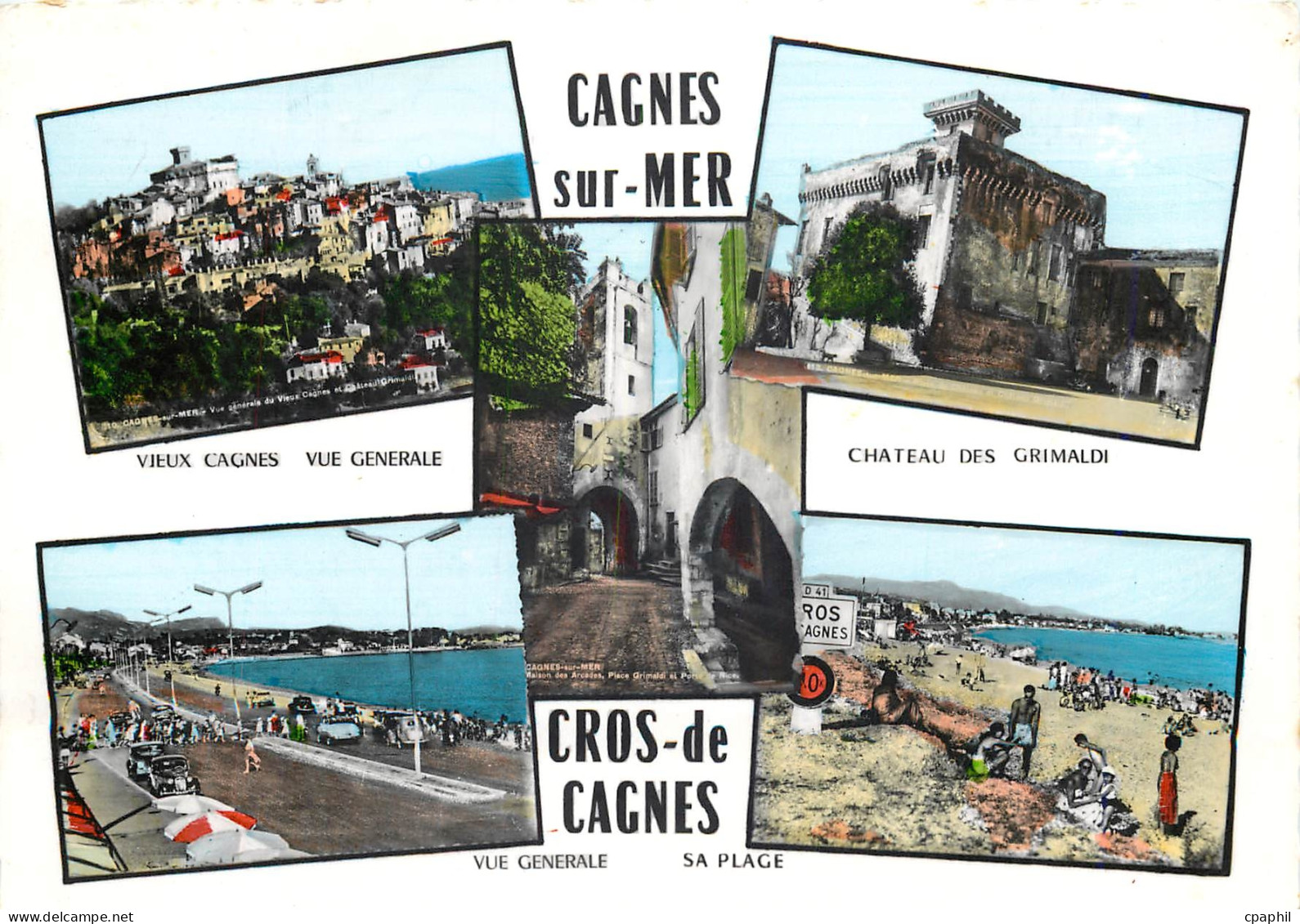CPM Cagnes sur Mer Vue generale Chateau des Grimaldi