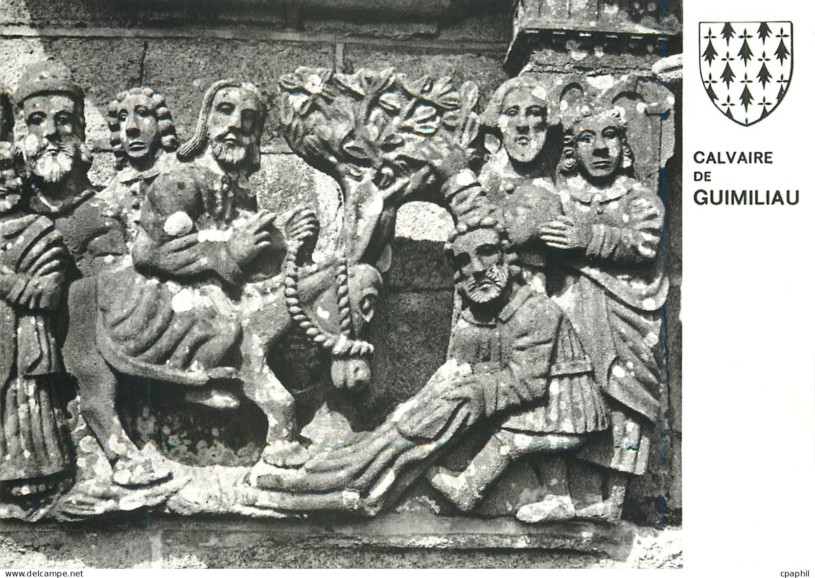 CPM Calvaire de Guimiliau entree triomphate du Christ a Jerusalem