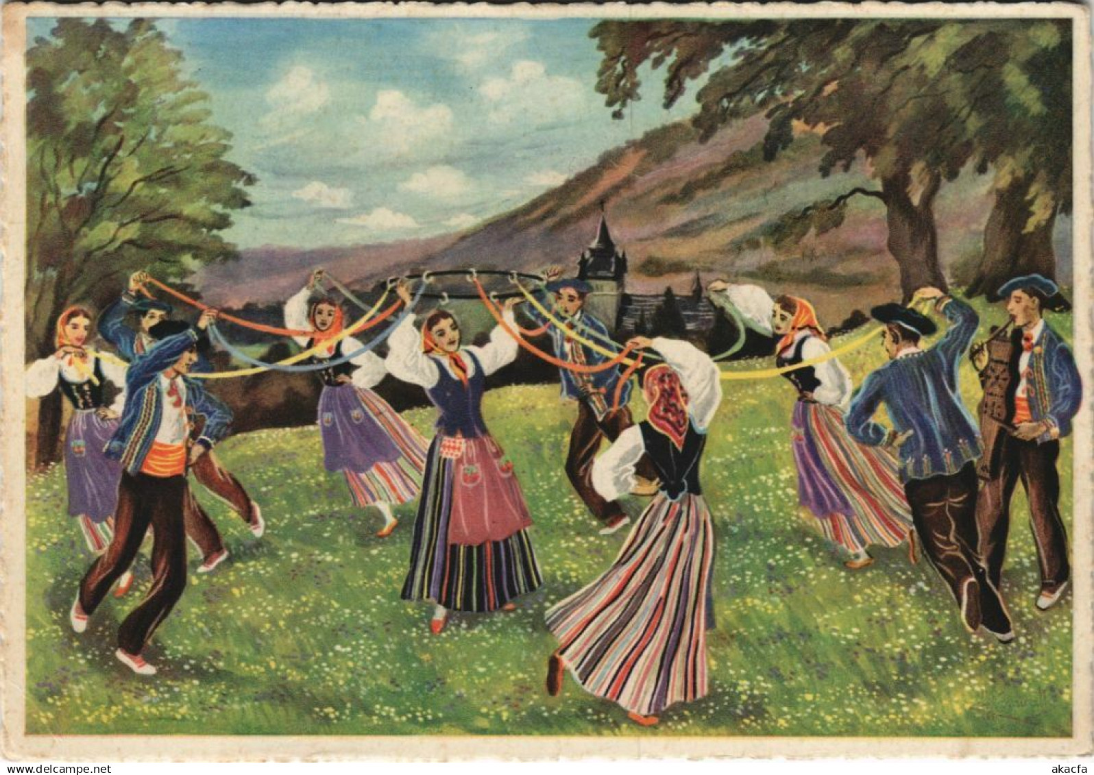 CPM CAMPAN La Danse des Rubans - Folklore (1167480)