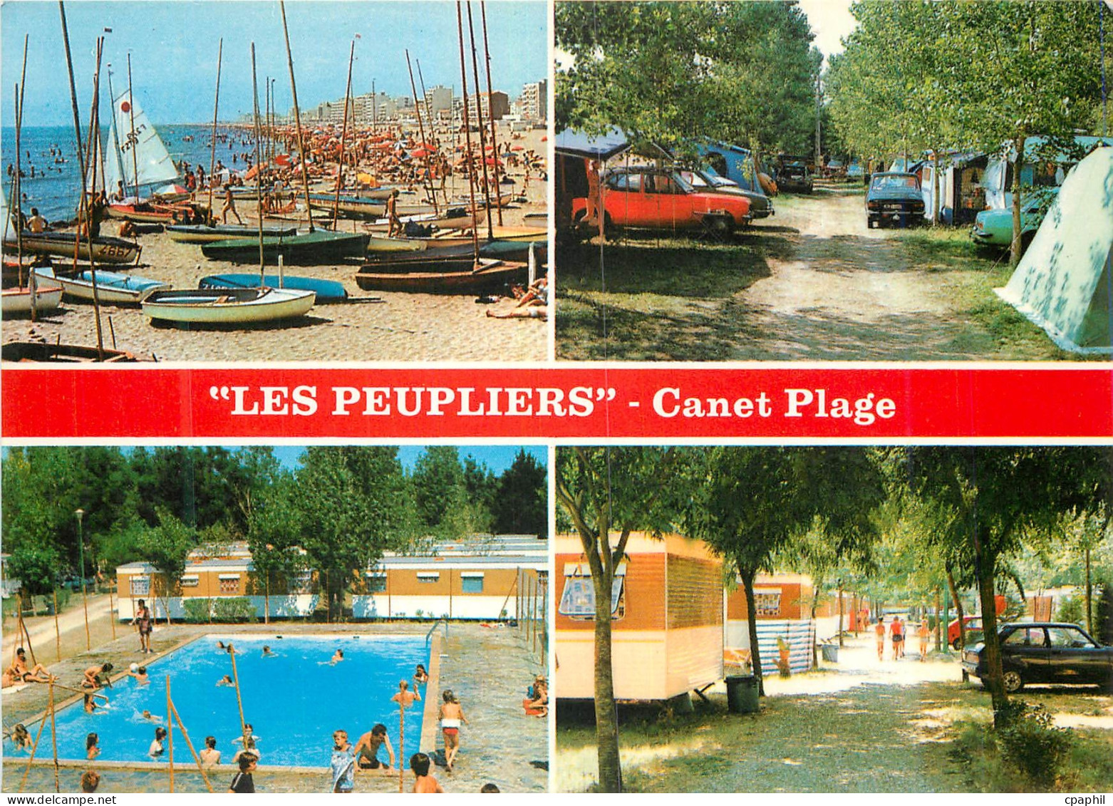 CPM Camping Caravaning les Peupliers Voie de la Crouste Canet Plage