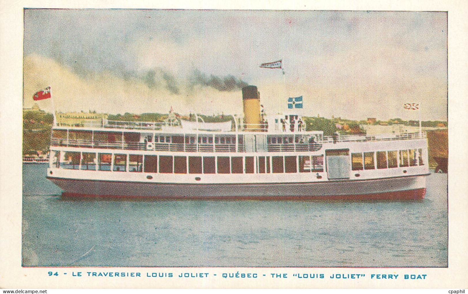 CPM Canada Quebec Le Traversier Louis Joliet Ferry boat Bateau