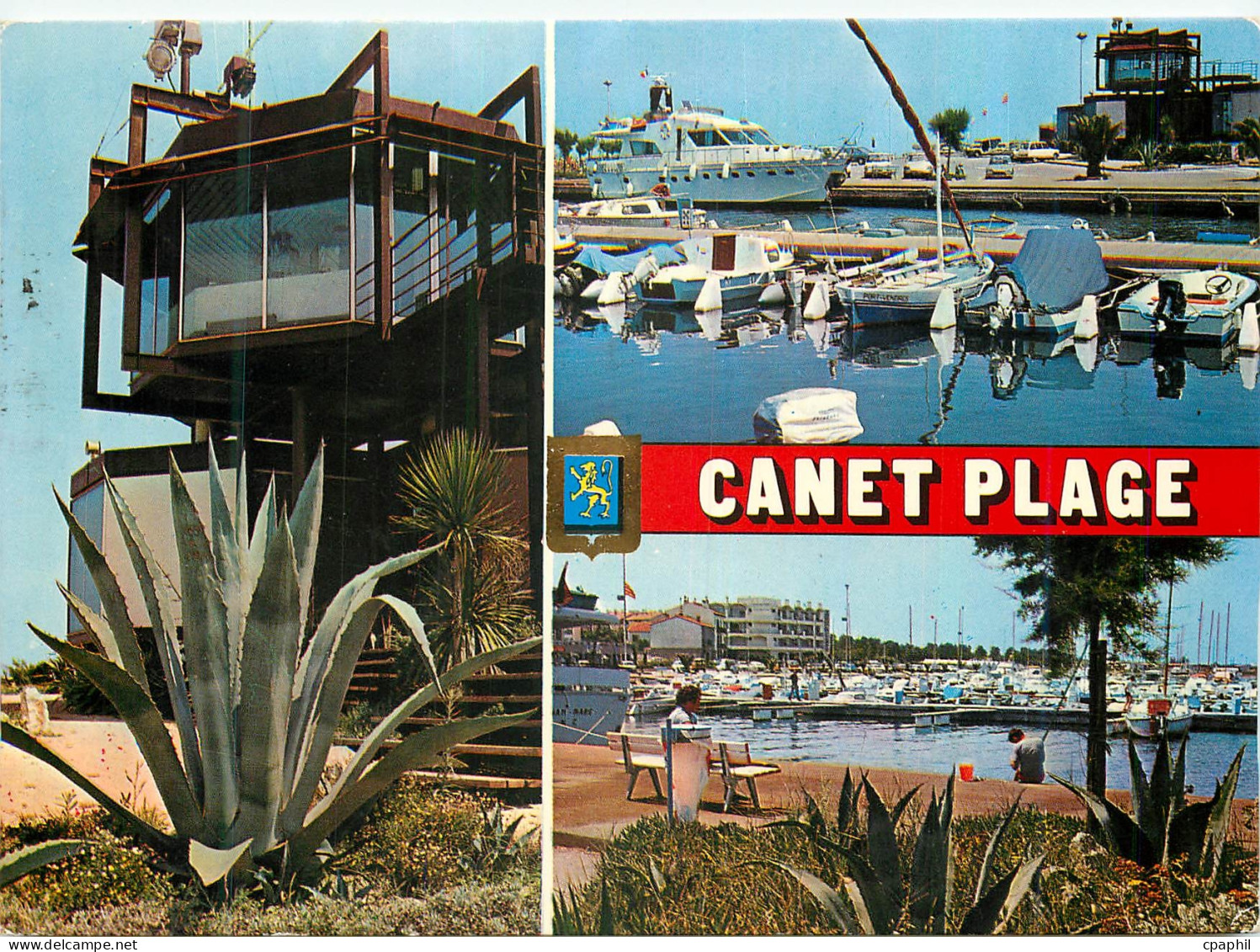CPM Canet Plage Divers aspects du port