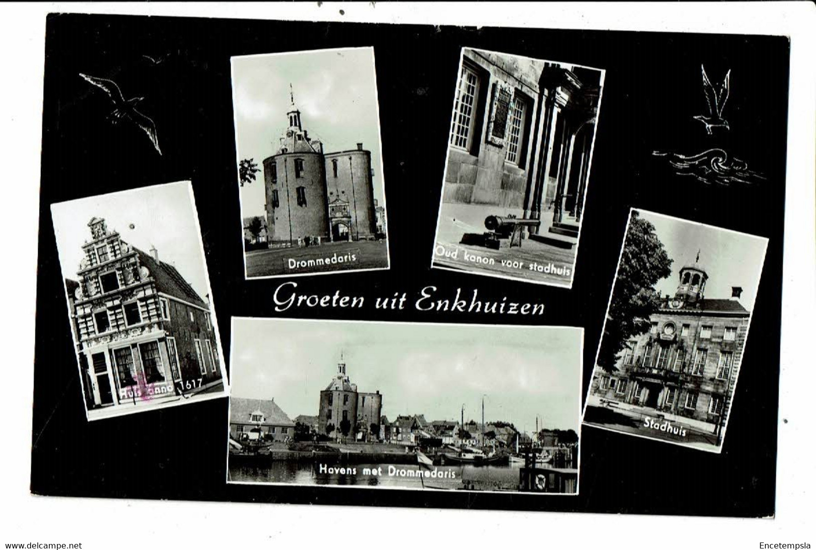 CPM carte postale-Pays Bas  Enkhuizen- Groeten uit Enkhuizen 1963-VM23089br