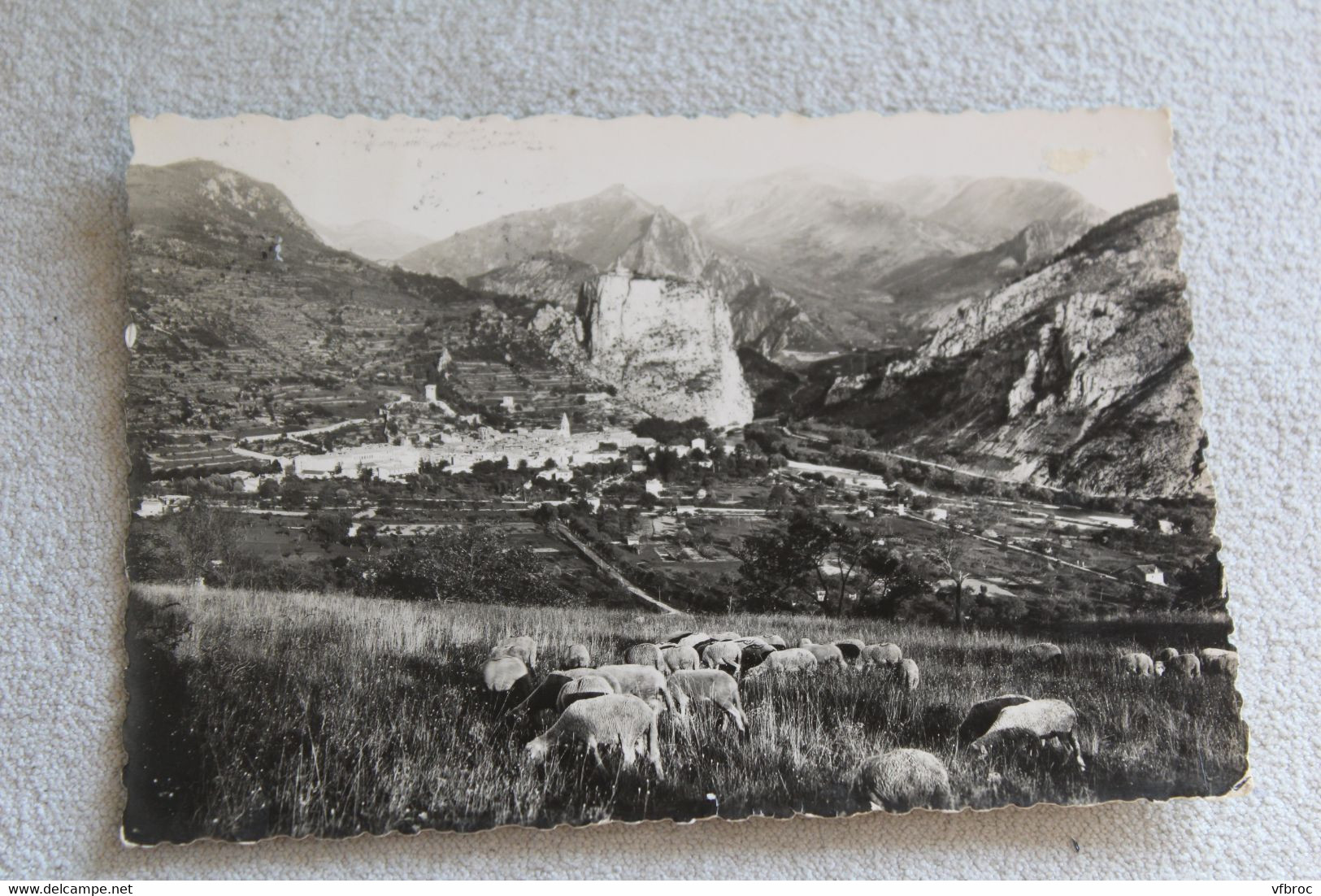 Cpm, Castellane, vue générale et le Roc, Alpes de haute Provence 04
