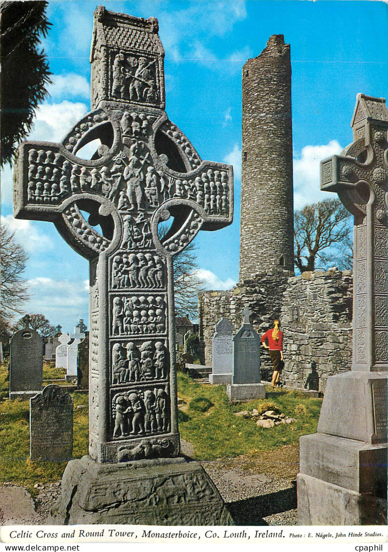 CPM Celtic Cross and Round Tower Monasterboice Co Louth Ireland