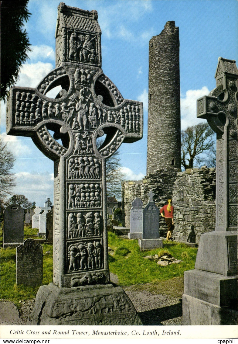 CPM Celtic Cross and Round Tower Monasterboice Co Louth Ireland