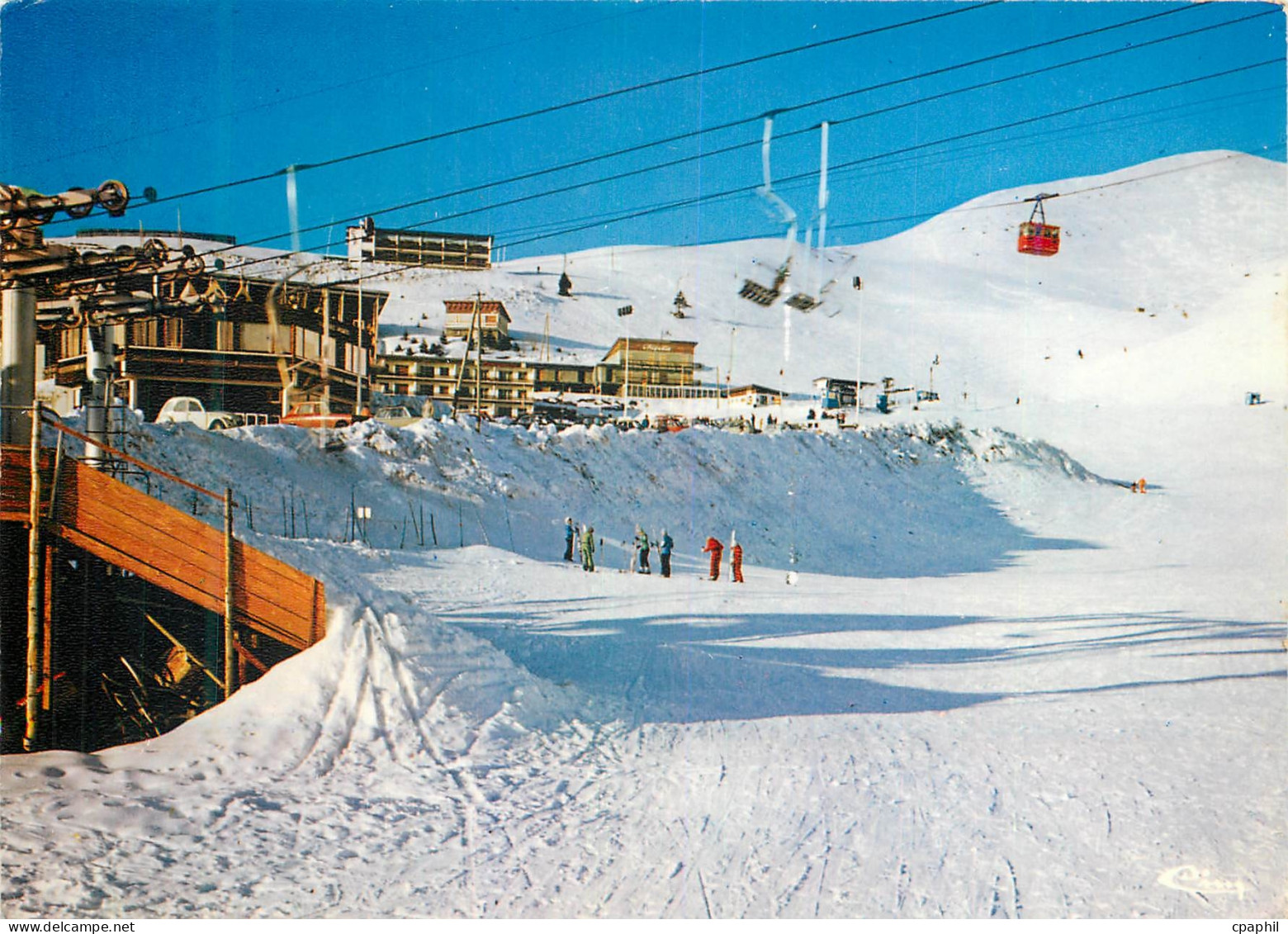 CPM Chamrousse Isere Telepherique Telebenne et pistes de ski du Recoin de Chamrousse