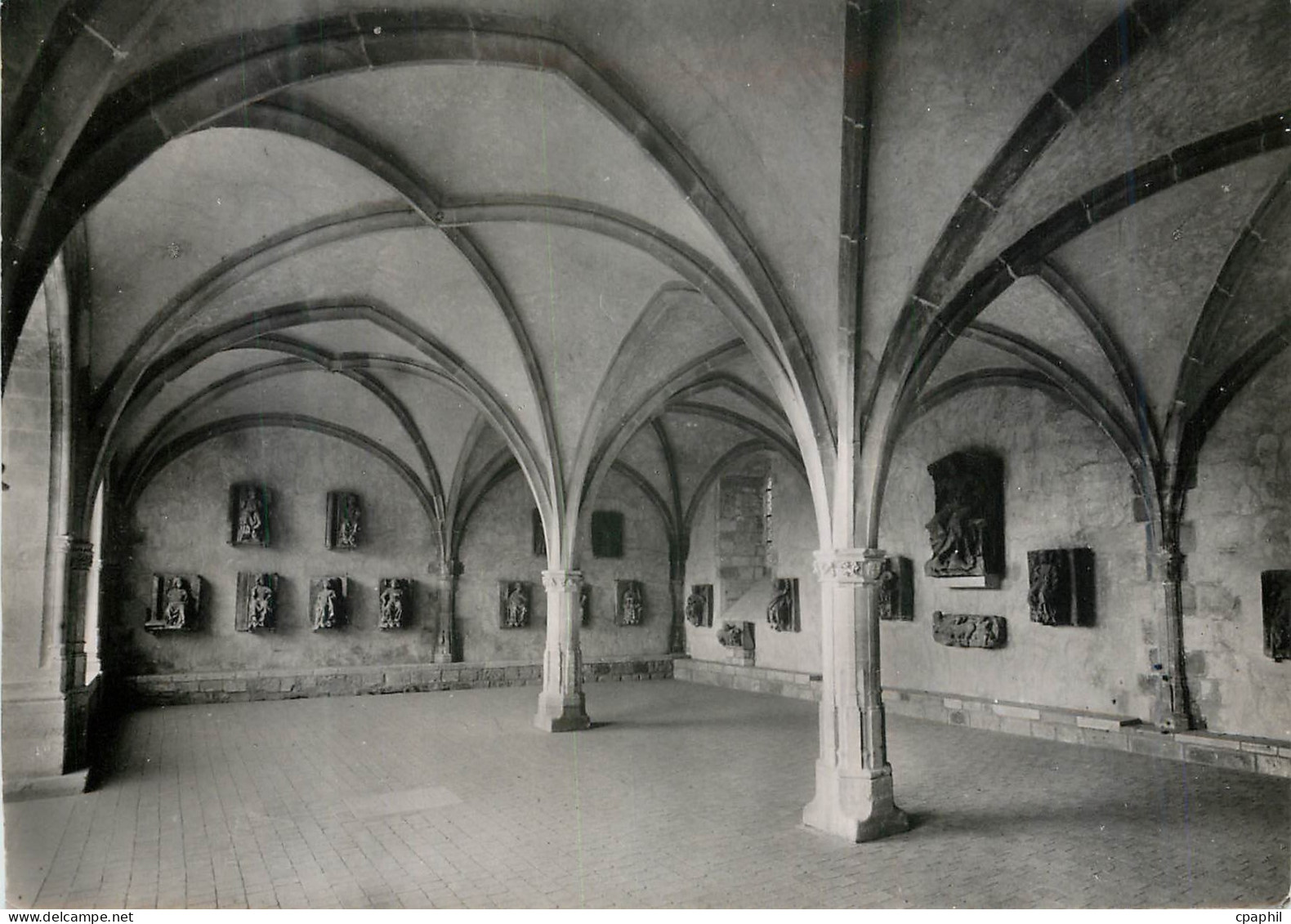 CPM Charroux Vienne Ancienne Abbaye Salle Capitulaire xv s