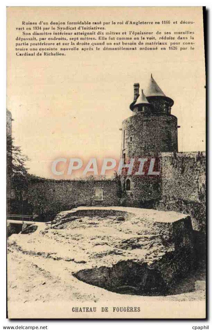 CPM Chateau de Fougeres