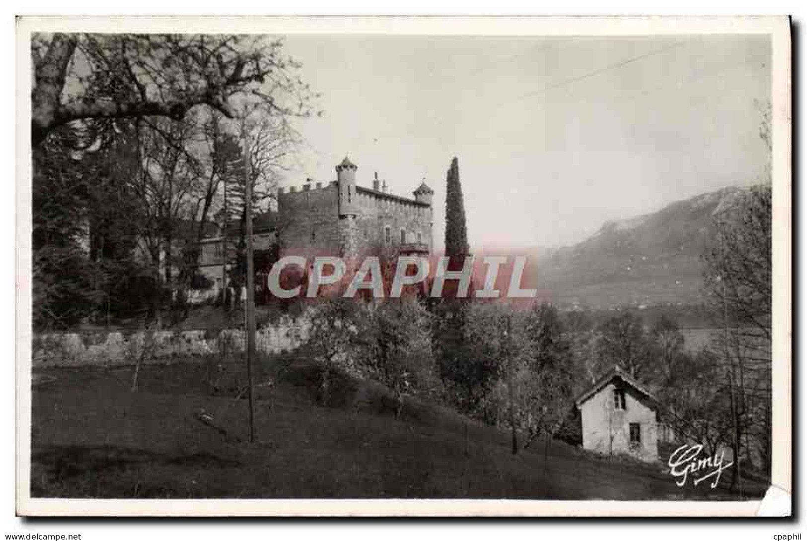 CPM Chateau du Bourdeau Lac du Bourget et le Mont Revard