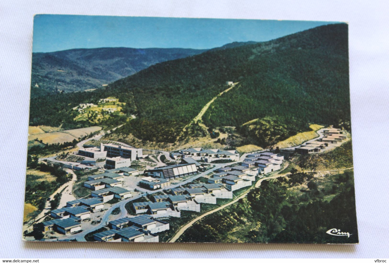 Cpm, Collobrières, vue générale aérienne de l'institut médico éducatif, Var 83