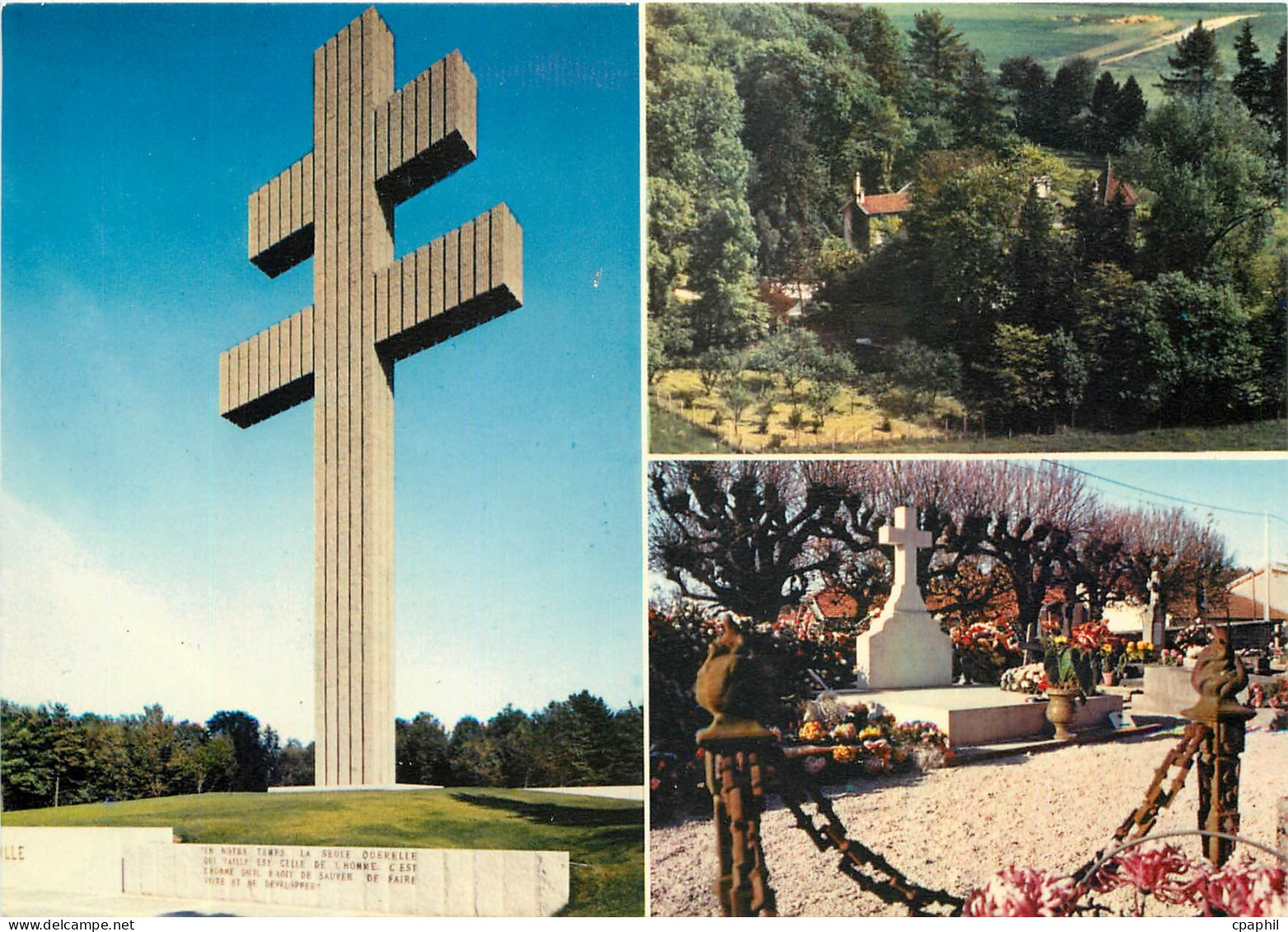 CPM Colombey les Deux Eglises Hte Marne Le Memorial La Boisserie La tombe de la famile De Gaulle