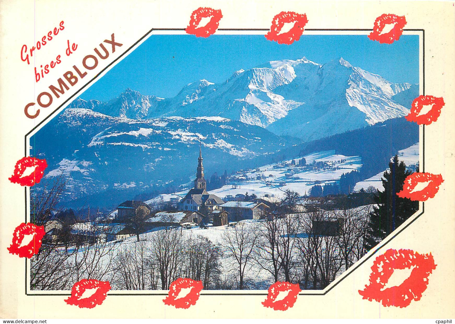 CPM Combloux (Haute Savoie) alt 1000 1760 m et le Mont Blanc 4807 m