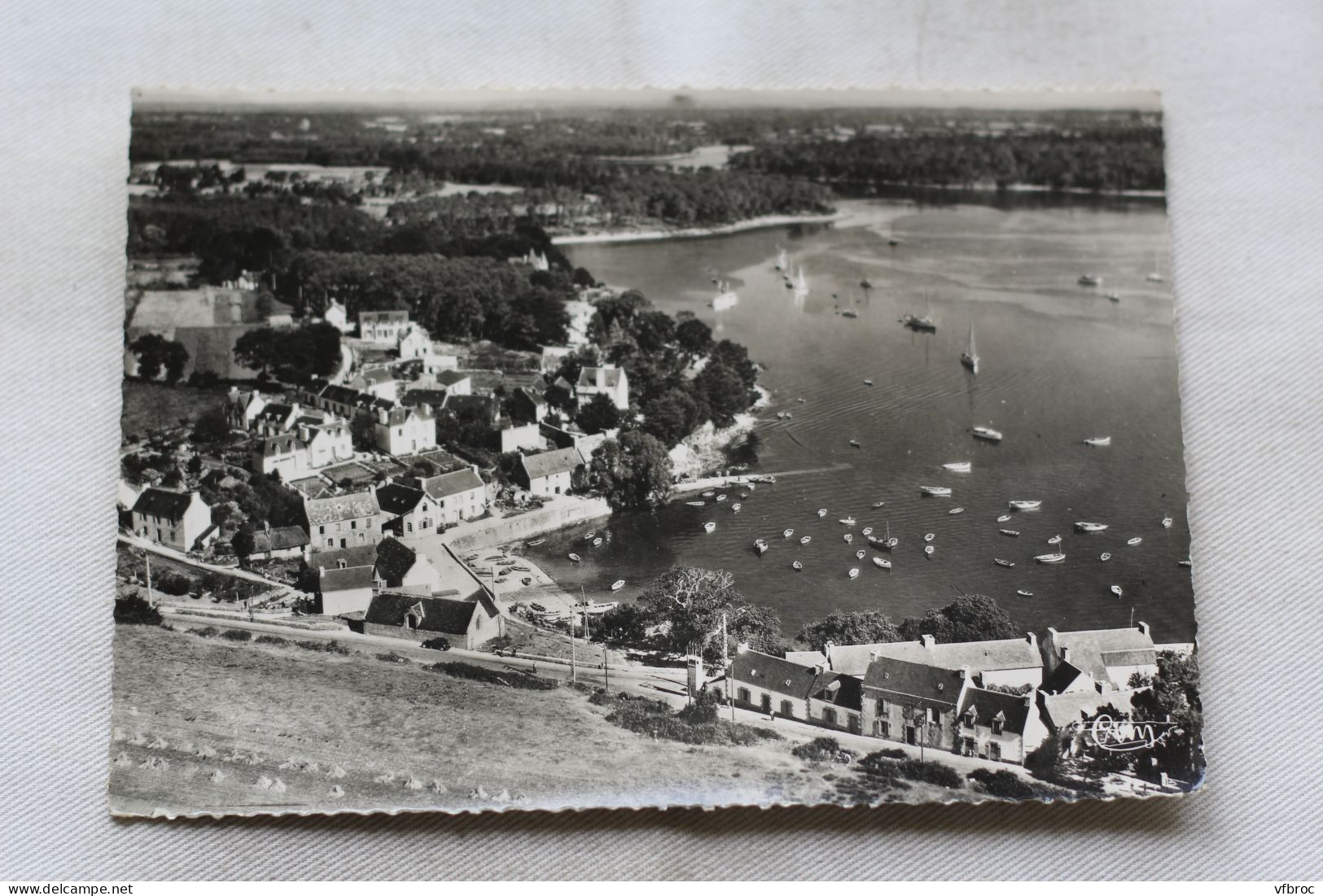 Cpm, Combrit Sainte Marine, vue aérienne, le port, Finistère 29