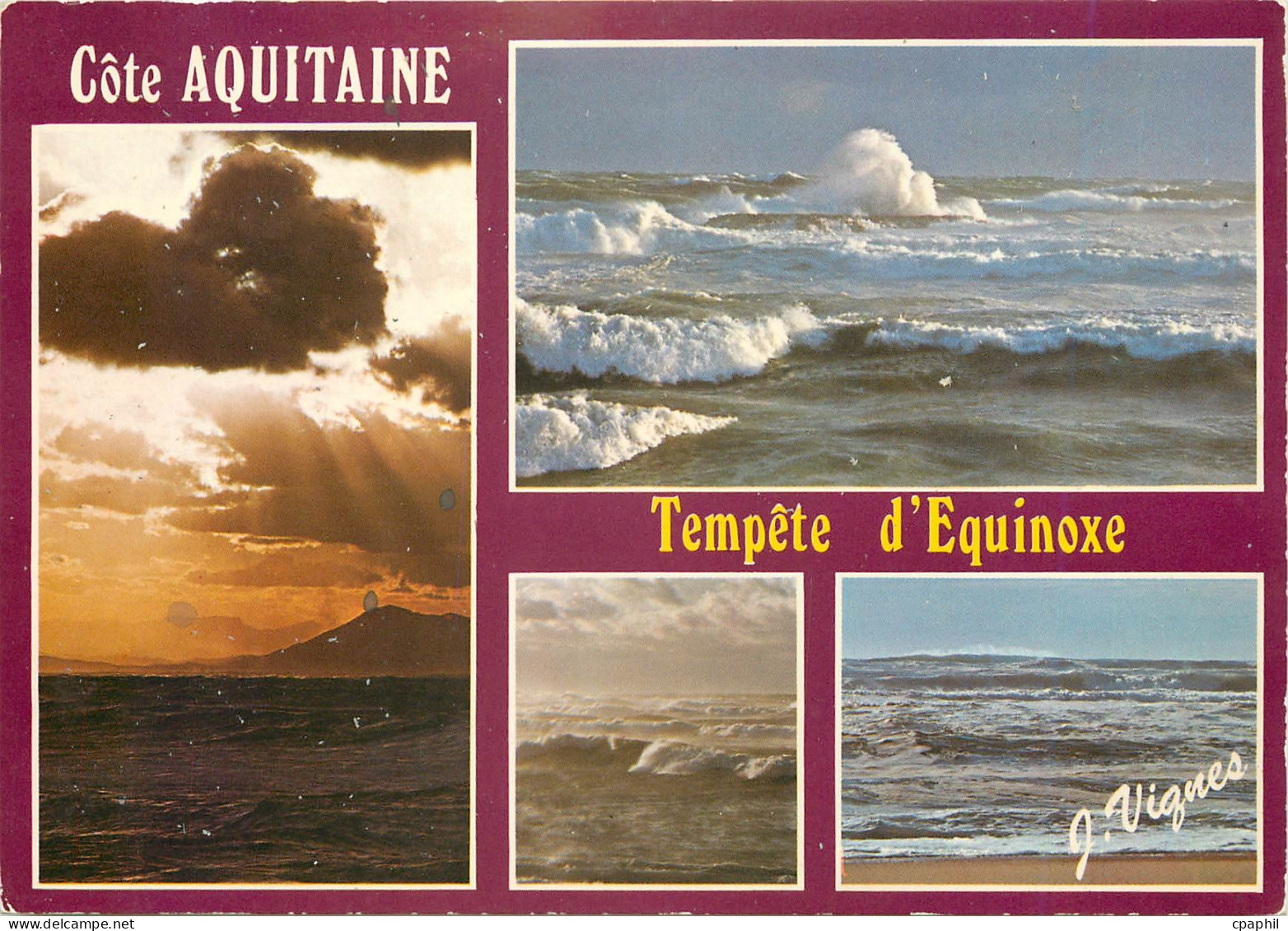 CPM Cote Aquitaine Tempete d'Equinoxe