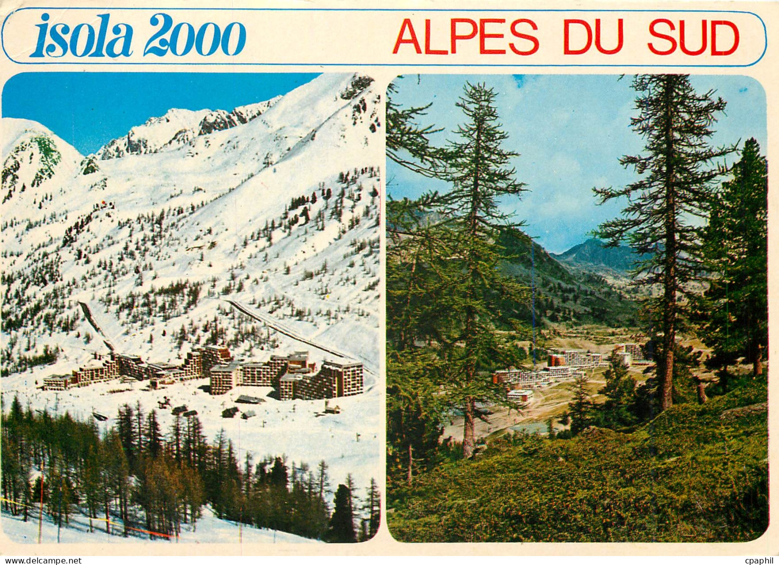 CPM Cote d'Azur French Riviera Isola 2000 Alpes Maritimes Station Eve Hiver