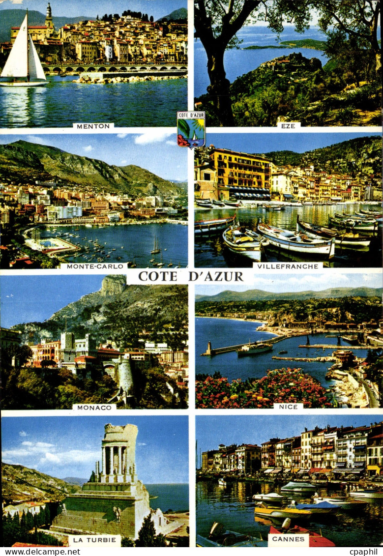 CPM Cote d'Azur Les merveilleux sites de la Cote d'Azur