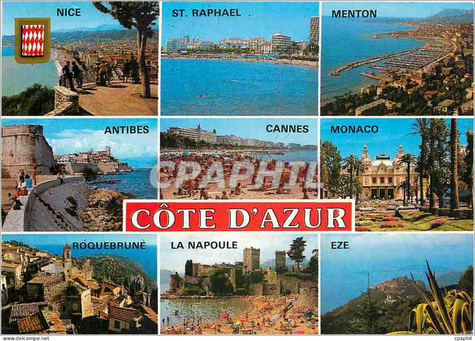 CPM Cote d'Azur Nice St Raphael Menton Antibes Cannes Monaco