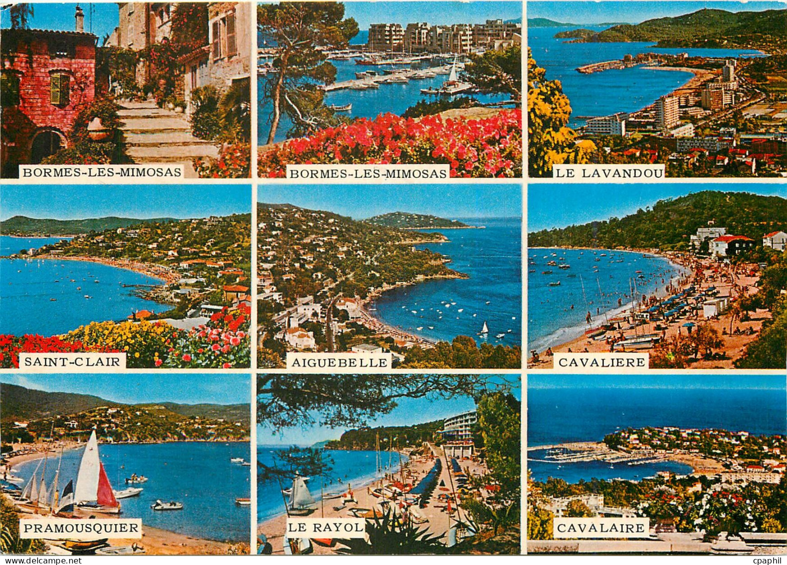 CPM Cote d'Azur Varoise de Bormes les Mimosas a cavalaire sur Mer(var)