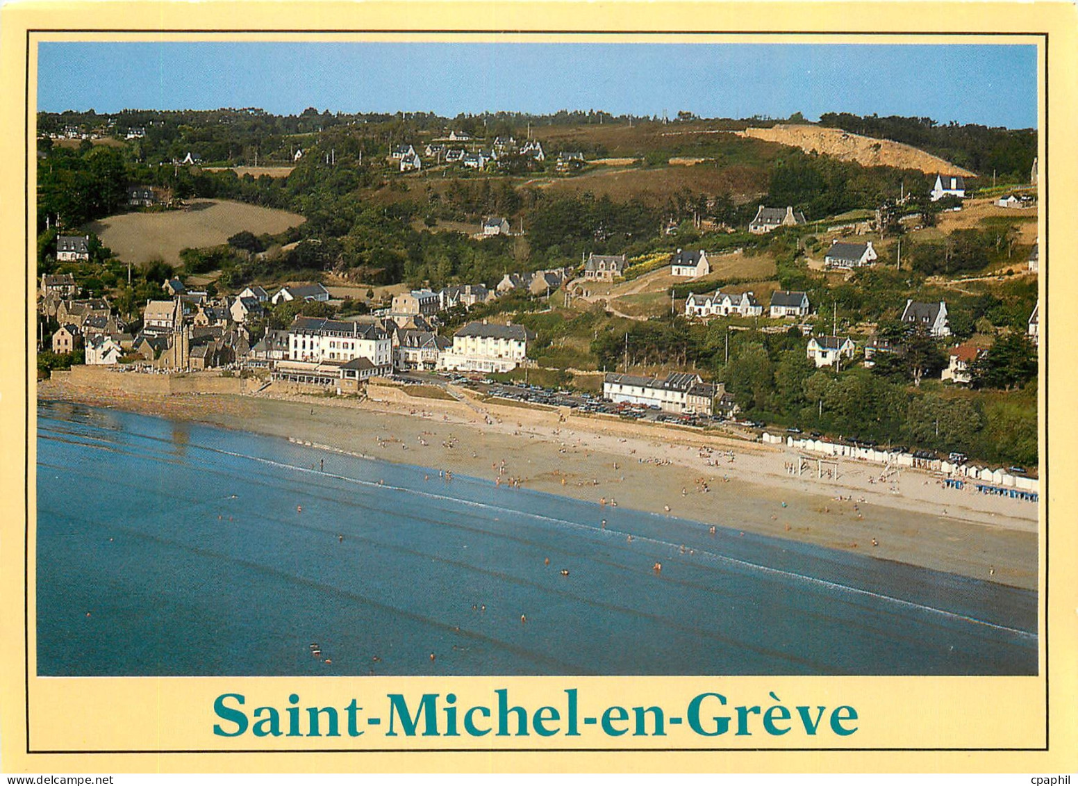 CPM Couleurs de Bretagne la Cote des Bruyeres Saint Michel en Greve vue generale