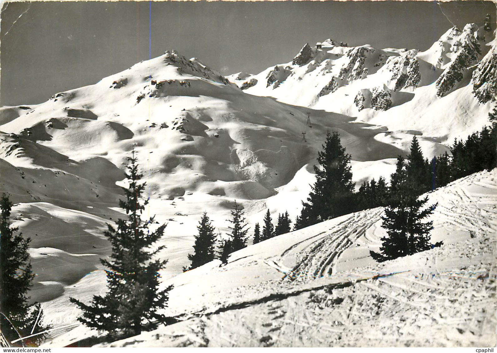 CPM Courchevel Savoie La Vizelle et le telepherique dela Saulire