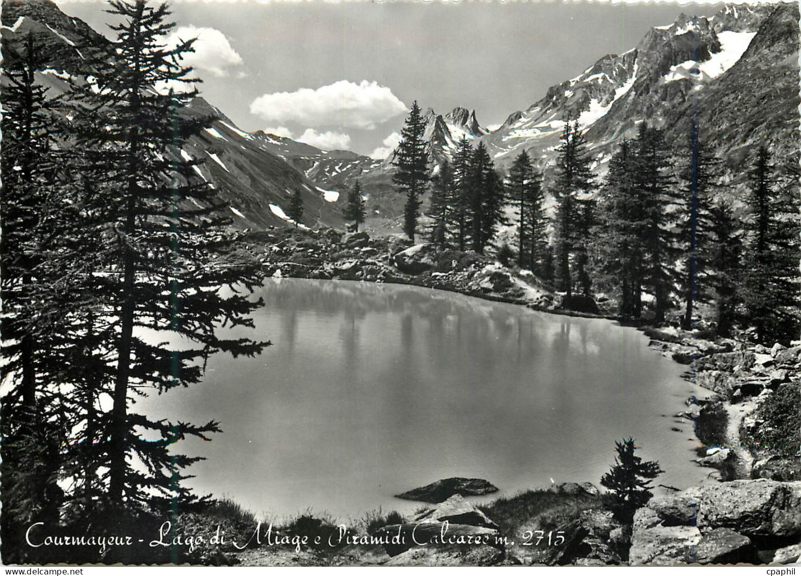 CPM Courmayeur Aoste Lago di Miage Piramidi Calcareo