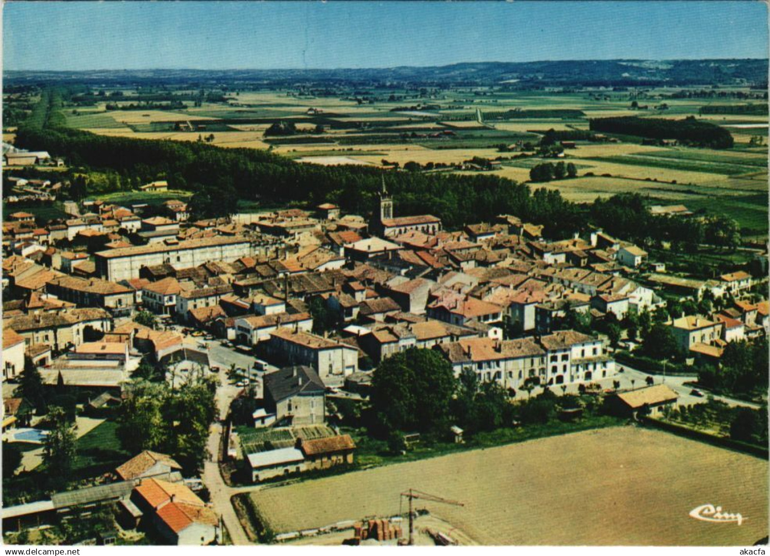 CPM Damazan Vue Generale aerienne FRANCE (1172329)
