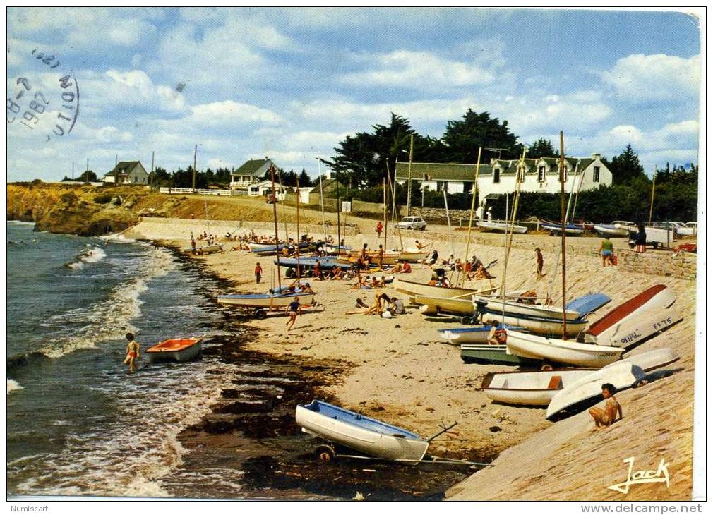 CPM...DE PENESTIN...ANIMEE...LA PLAGE DE POULANTE...