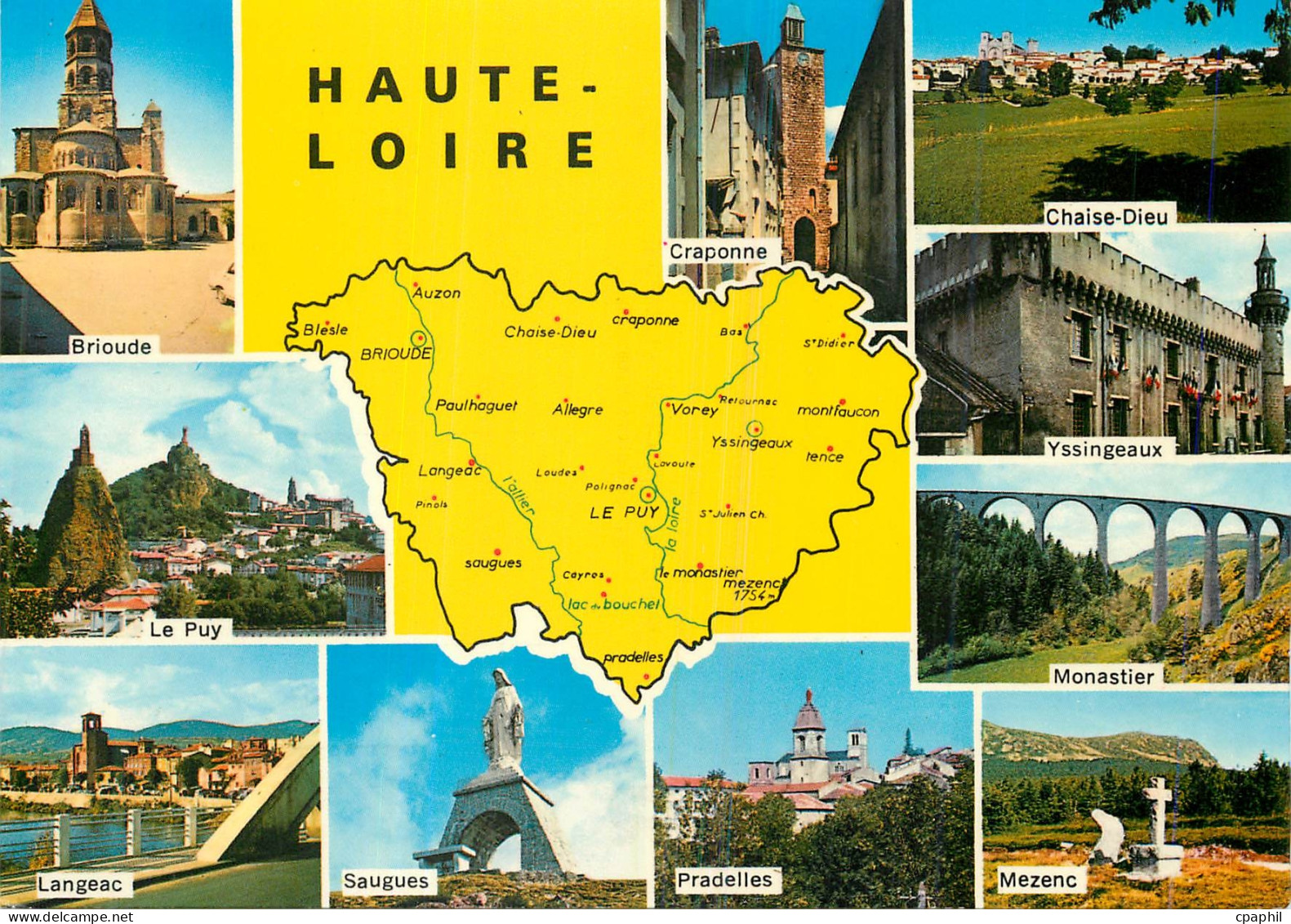 CPM Departement de la Hte Loire superficie 5000 km2 267 communes