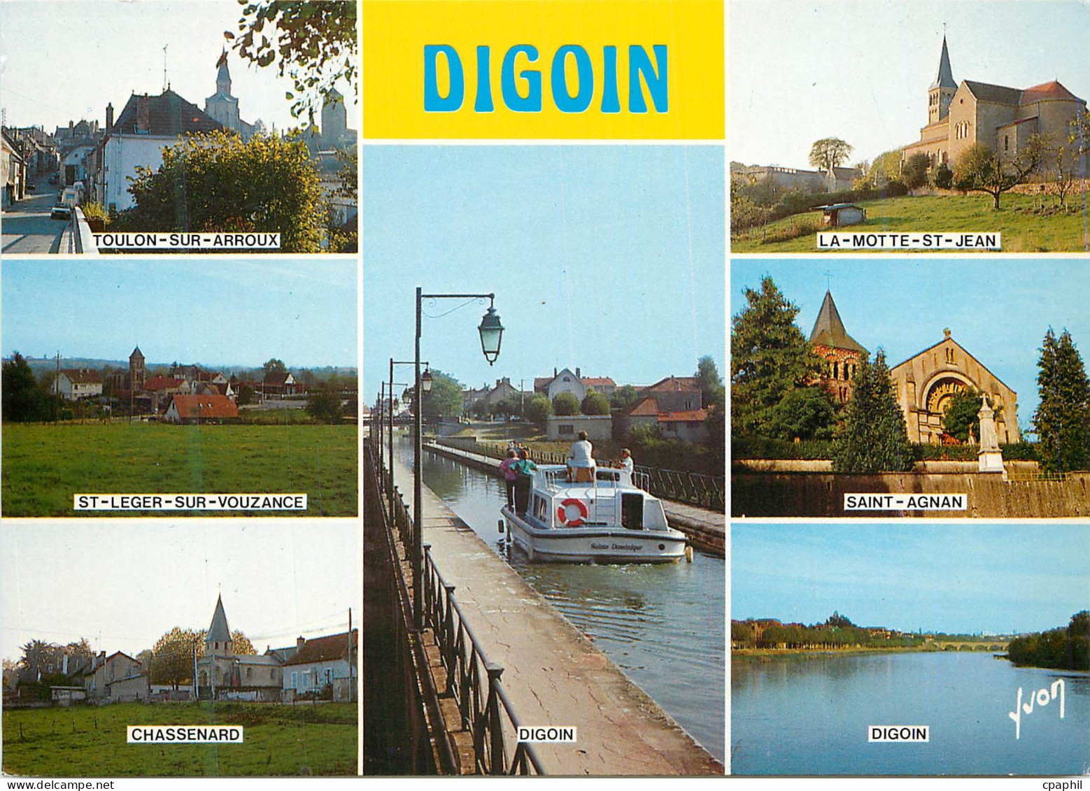 CPM Digoin (Saone et Loire) Digoin et sa Region Toulon sur Arroux La Motte St Jean St Leger sur Vouzance Saint Aignan Ch