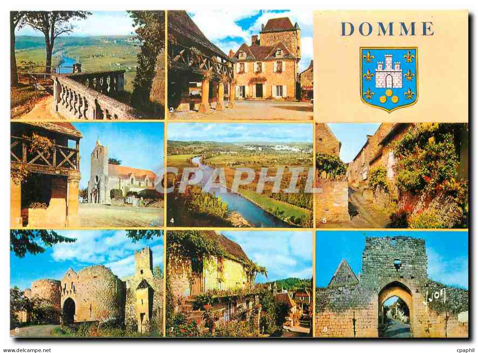 CPM Domme (Dordogne) La vallee de la Dordogne vue de Domme pays des Truffes et des Chateaux