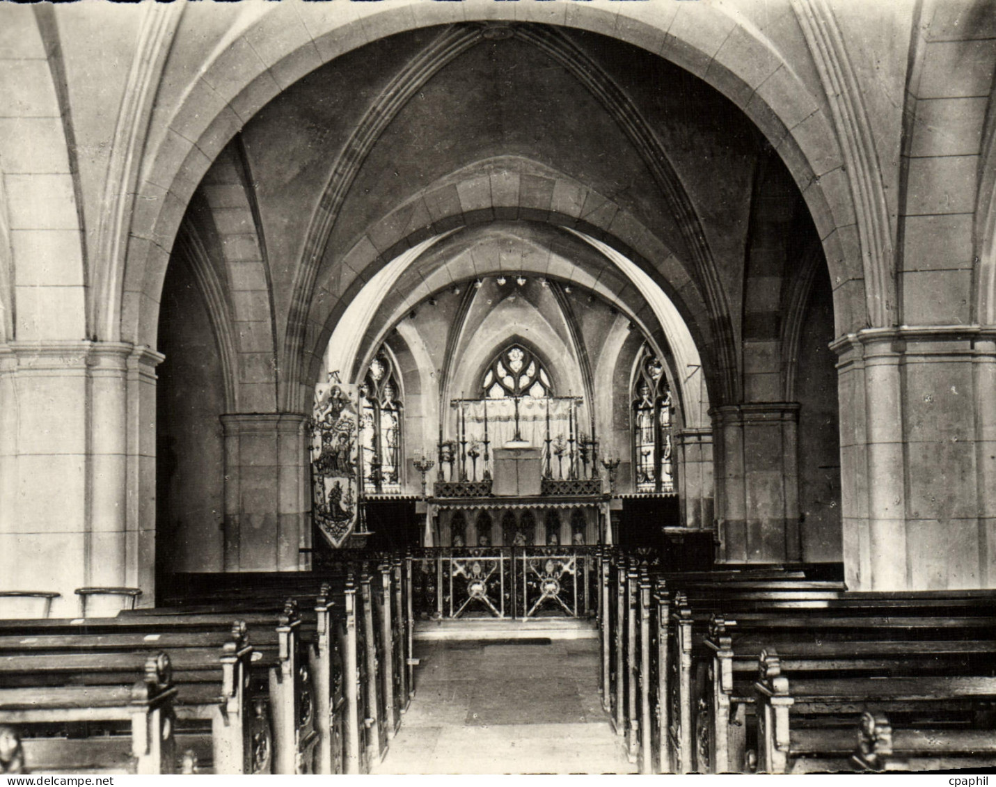 CPM Domremy La Pucelle Interieur De l'Eglise