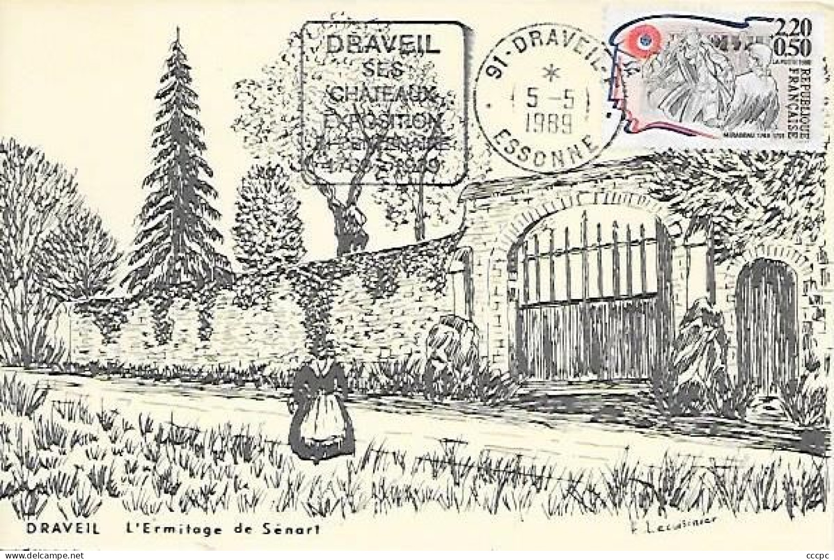 CPM Draveil l'Ermitage de Sénart