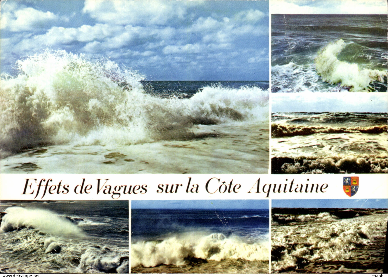 CPM Effets de Vagues sur la Cote Aquitaine