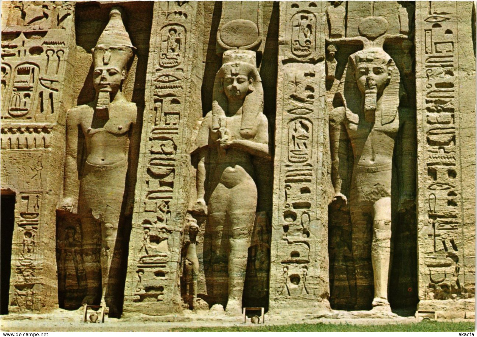 CPM EGYPT Some Statues of Abou Simbel (343686)