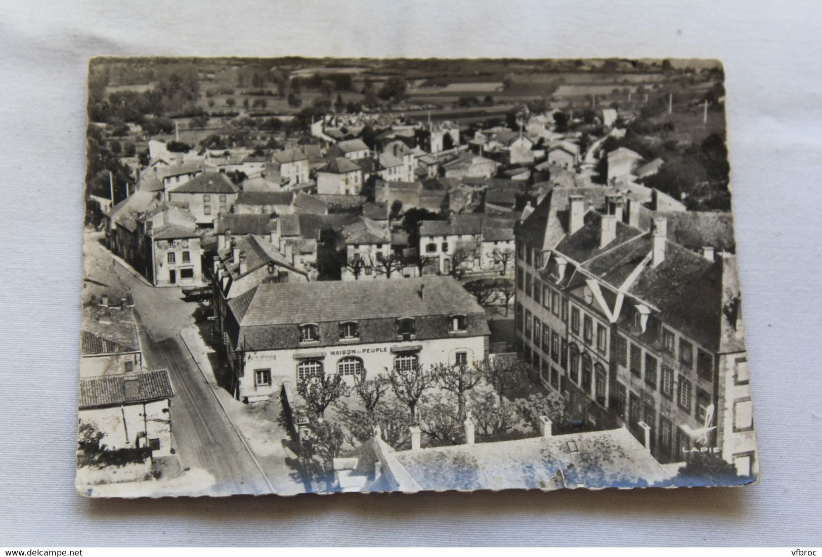 Cpm, en avion au dessus de.... Combronde, Puy de Dôme 63