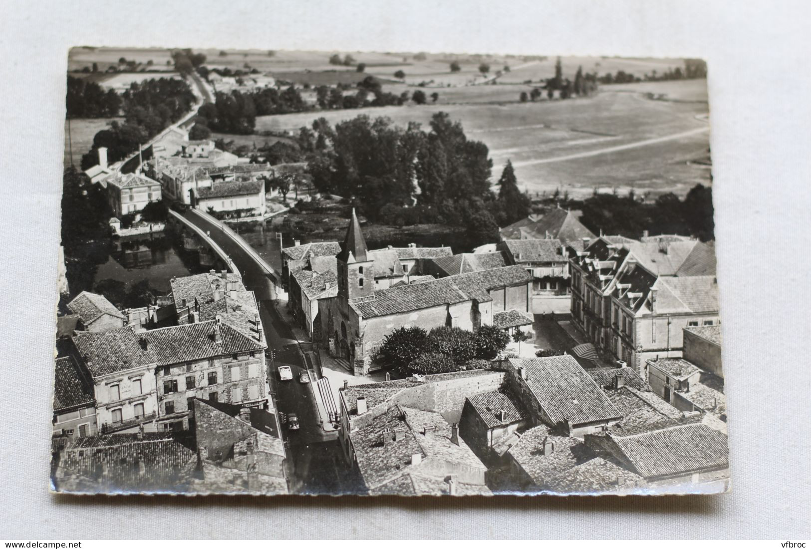 Cpm, en avion au dessus de Mansle, vue générale, Charente 16