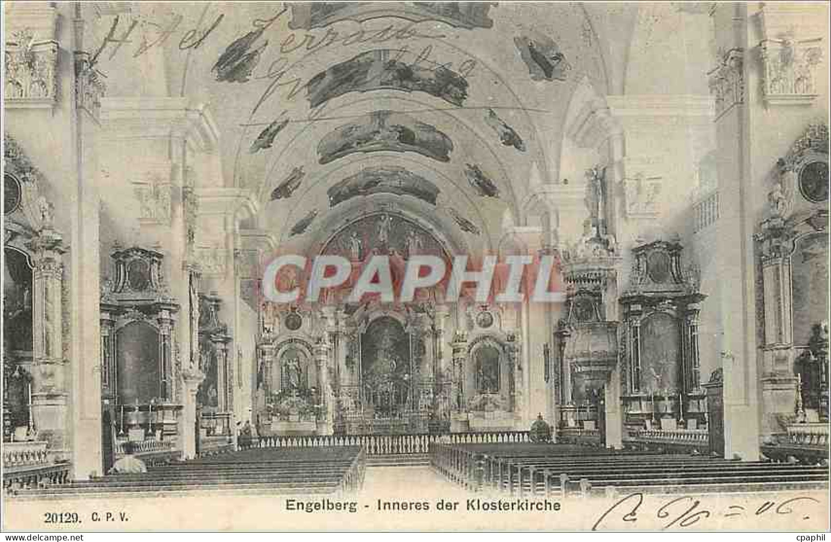 CPM Engelberg Inneres der Klosterkirche