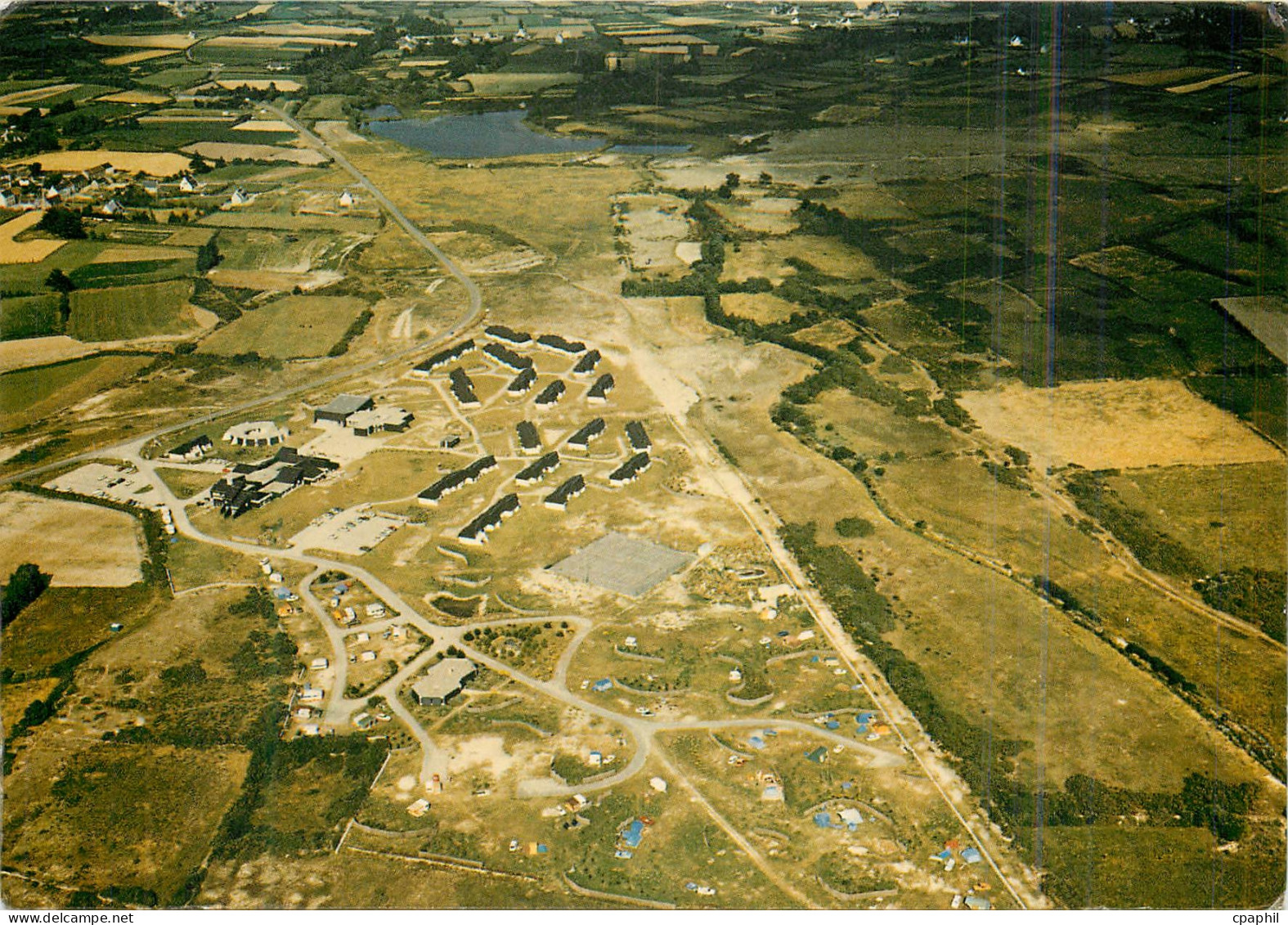CPM Erdeven (Morbihan) Vue aerienne du Village Vacances Familles
