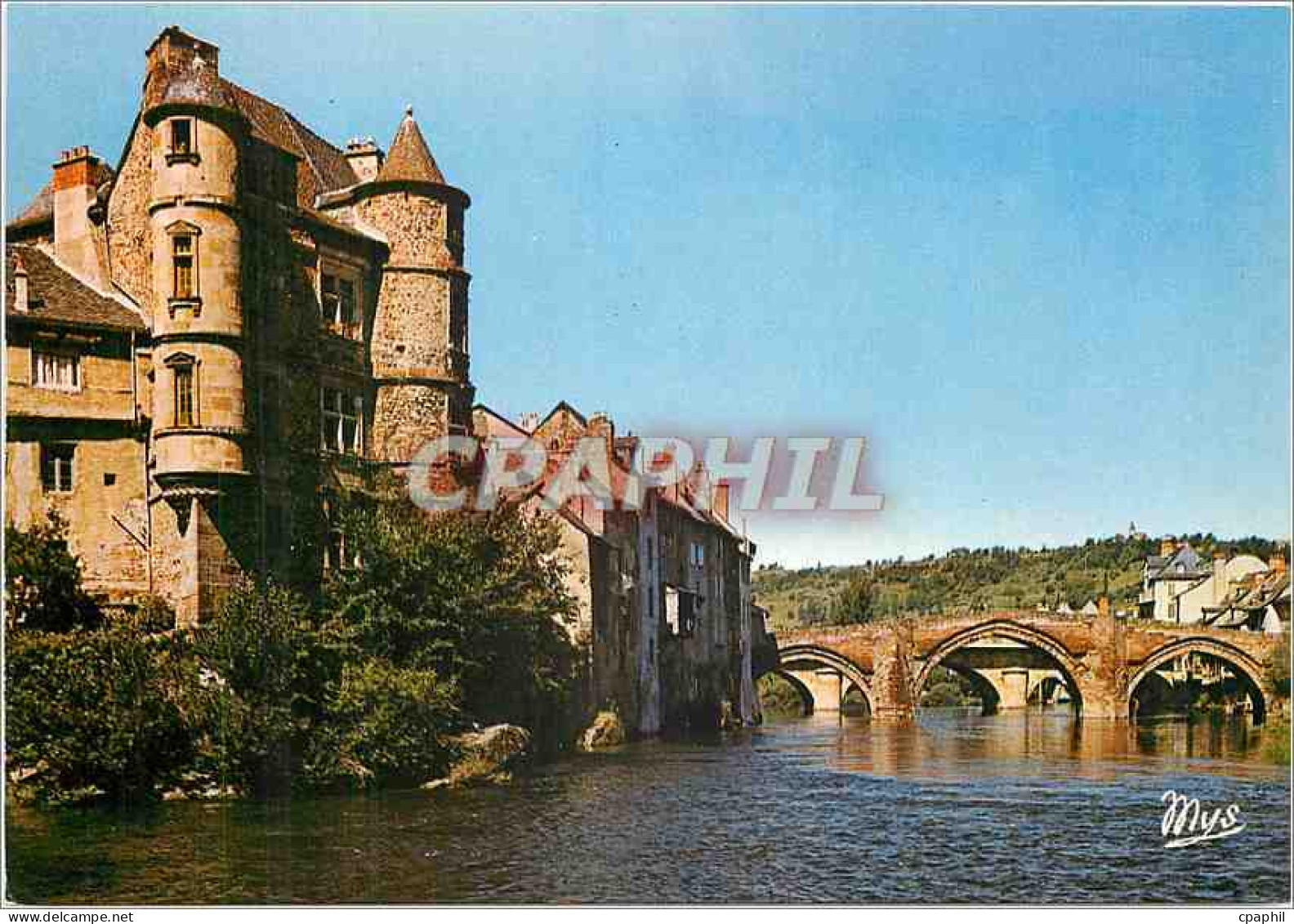 CPM Espalion Le Chateau et le Pont medieval sur le Lot